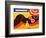 Orangina Sparkling Soda - Beach Bikini Ad-Bernard Villemot-Framed Art Print