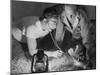 Orangutan Being Treated by Circus Veterinarian-Francis Miller-Mounted Photographic Print