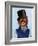 Orangutan in Top Hat-Fab Funky-Framed Art Print