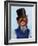 Orangutan in Top Hat-Fab Funky-Framed Art Print