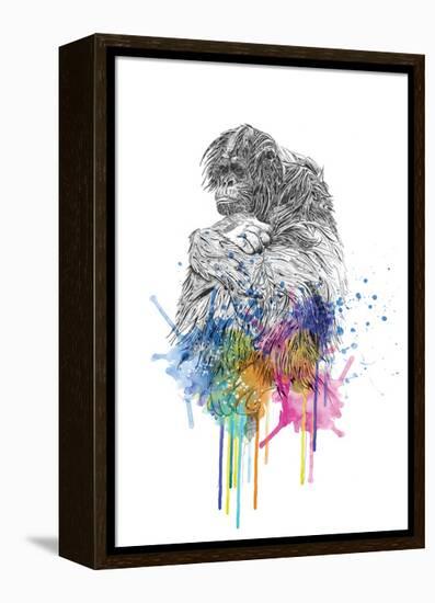 Orangutan-Karin Roberts-Framed Stretched Canvas