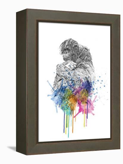 Orangutan-Karin Roberts-Framed Stretched Canvas