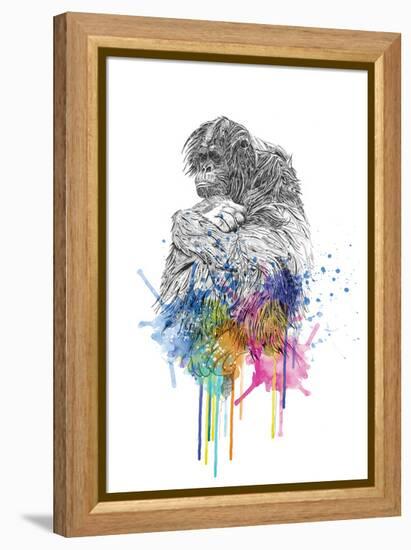 Orangutan-Karin Roberts-Framed Stretched Canvas