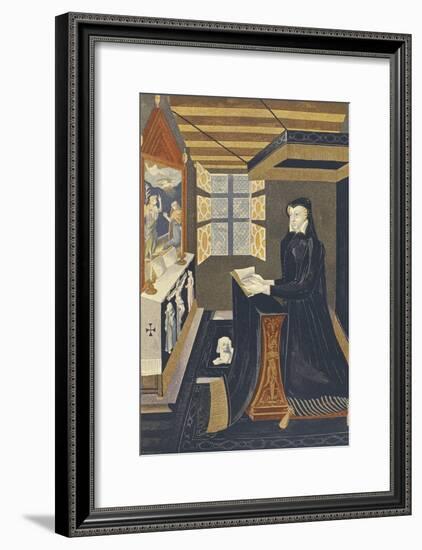 Oratory with Kneeler for Queen Catherine De Medici-null-Framed Giclee Print