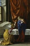 Judith and Her Maidservant with the Head of Holofernes-Orazio Gentileschi-Framed Giclee Print