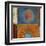 Orbis Orange and Blue-Anna Polanski-Framed Art Print