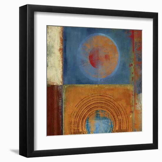Orbis Orange and Blue-Anna Polanski-Framed Art Print