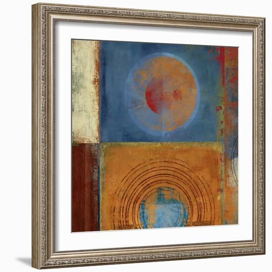 Orbis Orange and Blue-Anna Polanski-Framed Art Print