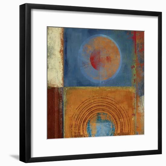 Orbis Orange and Blue-Anna Polanski-Framed Art Print