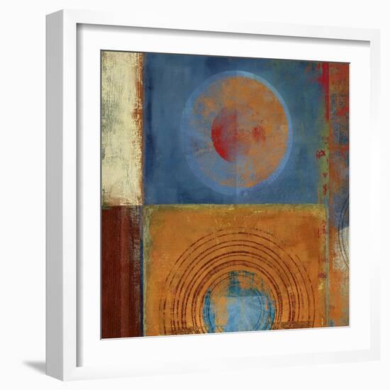 Orbis Orange and Blue-Anna Polanski-Framed Art Print