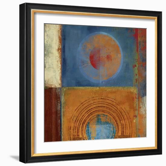 Orbis Orange and Blue-Anna Polanski-Framed Art Print