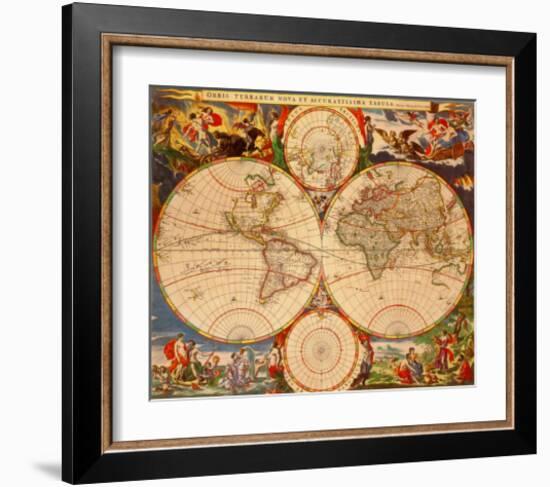 Orbis Terrarum Nova IV-Nicholas Visscher-Framed Art Print