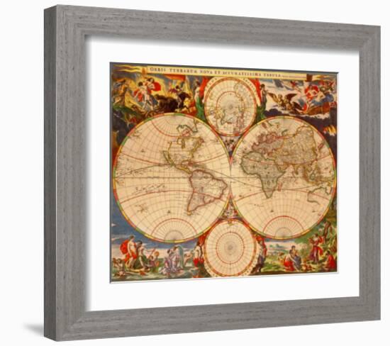 Orbis Terrarum Nova IV-Nicholas Visscher-Framed Art Print