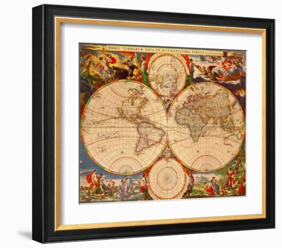 Orbis Terrarum Nova IV-Nicholas Visscher-Framed Art Print