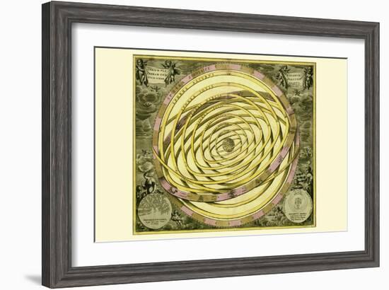 Orbium Planenarum-Andreas Cellarius-Framed Art Print