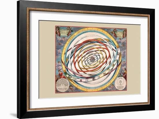 Orbium Planetarum Terram-Andreas Cellarius-Framed Art Print