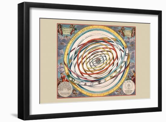 Orbium Planetarum Terram-Andreas Cellarius-Framed Art Print