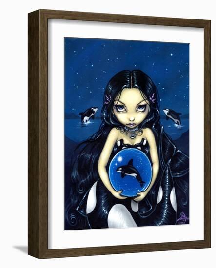 Orca Magic Mermaid-Jasmine Becket-Griffith-Framed Art Print