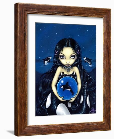 Orca Magic Mermaid-Jasmine Becket-Griffith-Framed Art Print