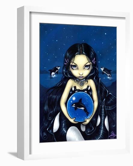 Orca Magic Mermaid-Jasmine Becket-Griffith-Framed Art Print