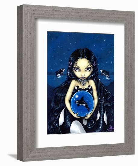 Orca Magic Mermaid-Jasmine Becket-Griffith-Framed Art Print