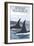 Orca Whales No.1, Kodiak, Alaska-Lantern Press-Framed Art Print