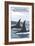 Orca Whales No.1, Orcas Island, Washington-Lantern Press-Framed Art Print