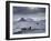 Orcas (Orcinus Orca) Pair in Sea Surrounded by Mountains, Iceland, January-Ben Hall-Framed Photographic Print