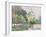 Orchard and Avenue of Trees (Oil on Canvas)-Gustave Caillebotte-Framed Giclee Print