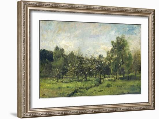 Orchard, C. 1865-69-Charles Francois Daubigny-Framed Art Print