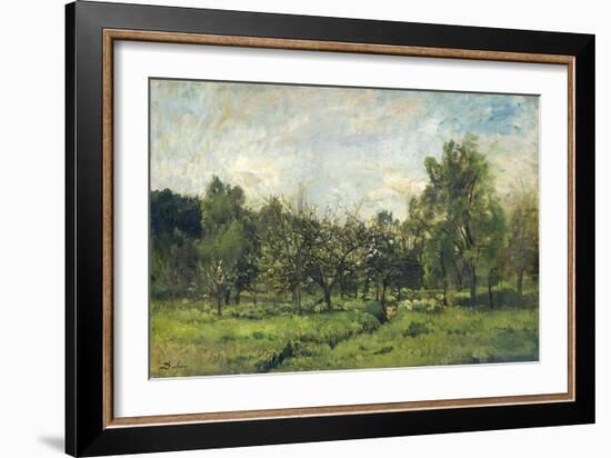 Orchard, C. 1865-69-Charles Francois Daubigny-Framed Art Print