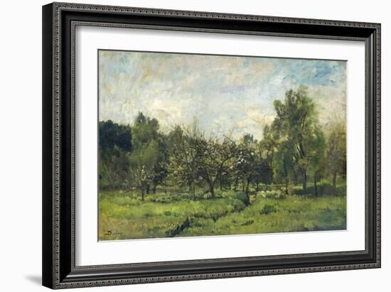 Orchard, C. 1865-69-Charles Francois Daubigny-Framed Art Print