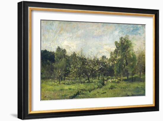 Orchard, C. 1865-69-Charles Francois Daubigny-Framed Art Print