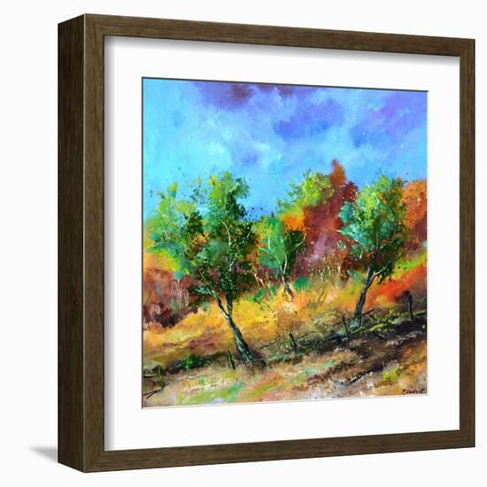 Orchard in autumn-Pol Ledent-Framed Art Print