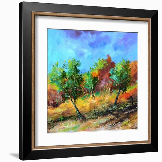 Orchard in autumn-Pol Ledent-Framed Art Print