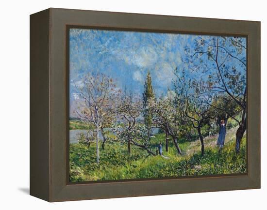 Orchard In Spring-Alfred Sisley-Framed Premier Image Canvas