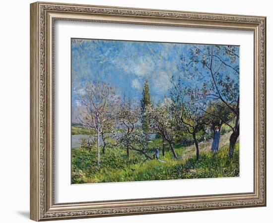 Orchard In Spring-Alfred Sisley-Framed Giclee Print