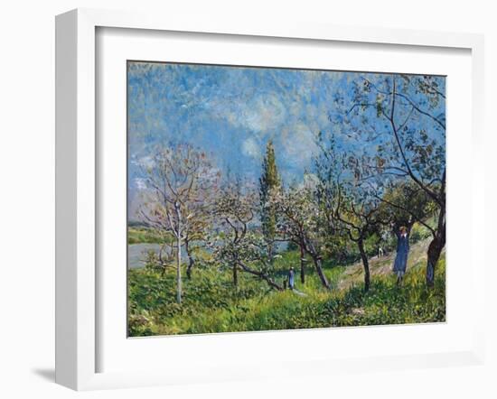 Orchard In Spring-Alfred Sisley-Framed Giclee Print