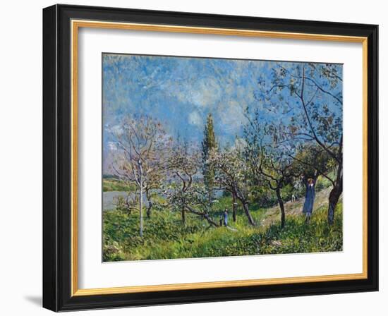 Orchard In Spring-Alfred Sisley-Framed Giclee Print