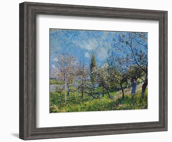 Orchard In Spring-Alfred Sisley-Framed Giclee Print