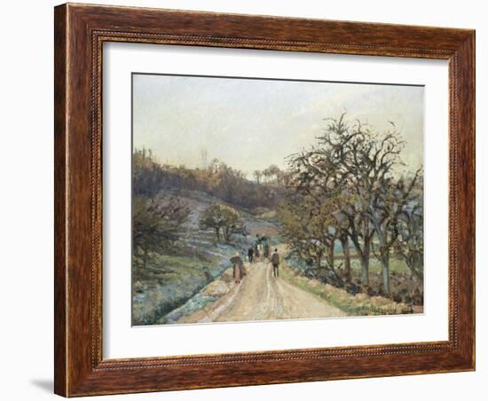 Orchard Near D'Osny, Pontoise, 1874-Camille Pissarro-Framed Giclee Print