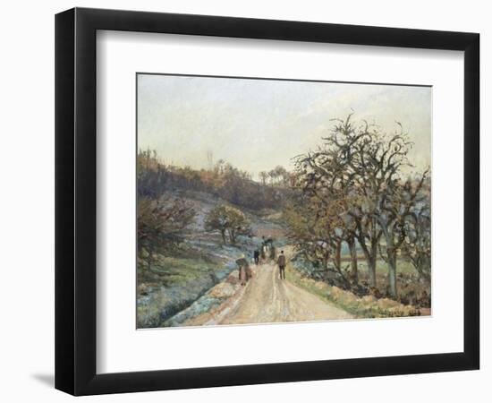 Orchard Near D'Osny, Pontoise, 1874-Camille Pissarro-Framed Giclee Print