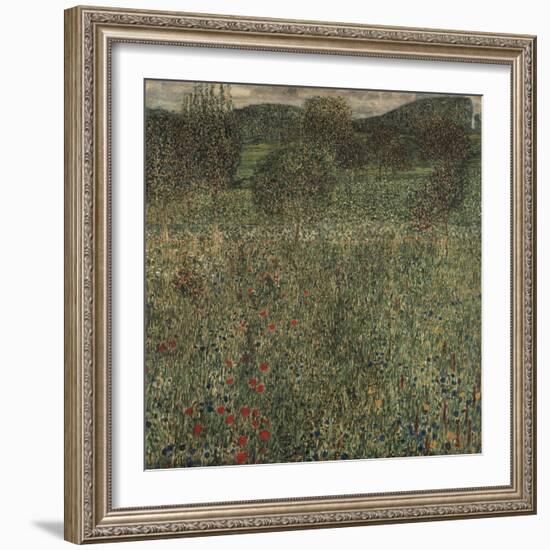 Orchard or Field of Flowers, Ca 1905-Gustav Klimt-Framed Giclee Print