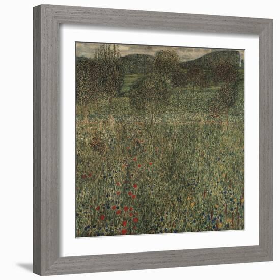 Orchard or Field of Flowers, Ca 1905-Gustav Klimt-Framed Giclee Print