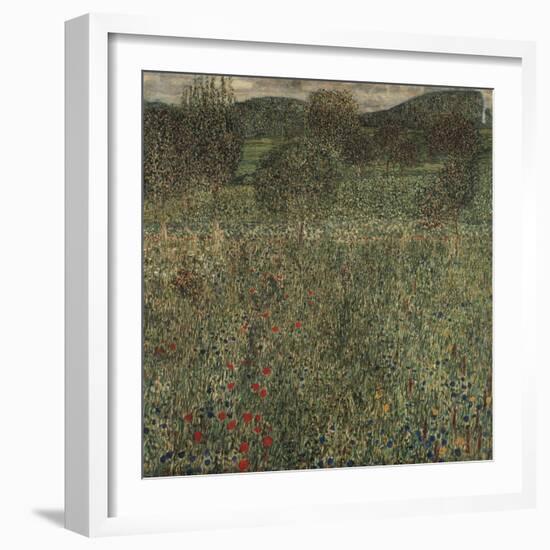 Orchard or Field of Flowers, Ca 1905-Gustav Klimt-Framed Giclee Print