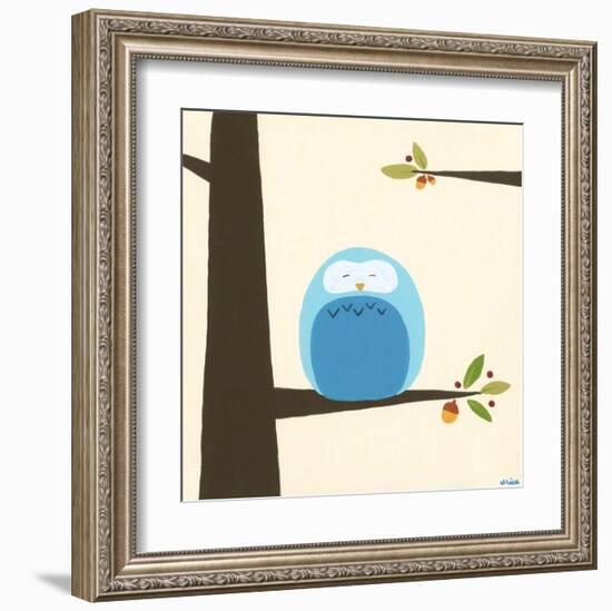 Orchard Owls III-Erica J^ Vess-Framed Art Print