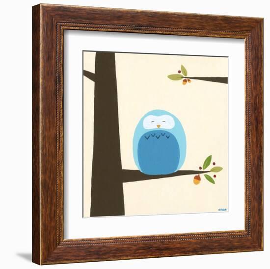 Orchard Owls III-Erica J^ Vess-Framed Art Print