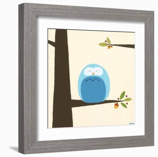 Orchard Owls III-Erica J^ Vess-Framed Art Print