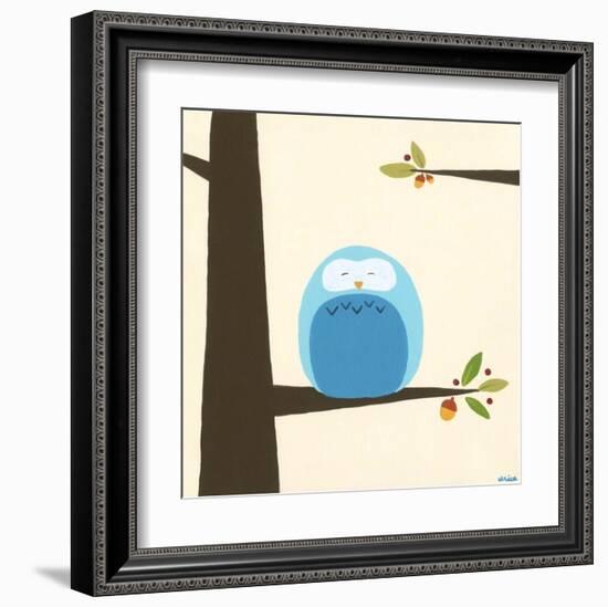 Orchard Owls III-Erica J^ Vess-Framed Art Print