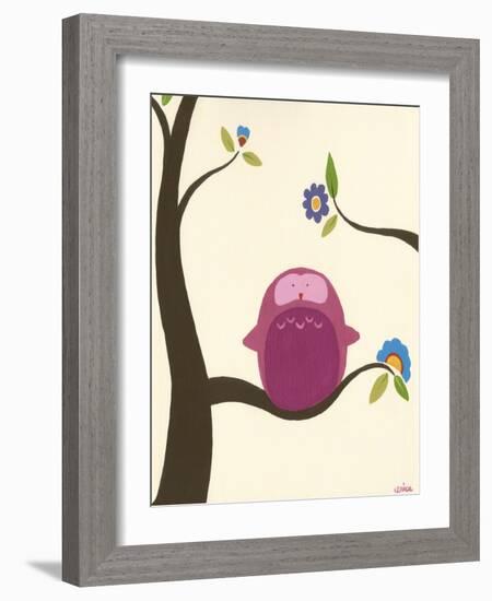 Orchard Owls IV-Erica J. Vess-Framed Art Print